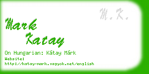 mark katay business card