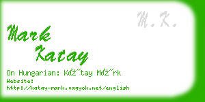 mark katay business card